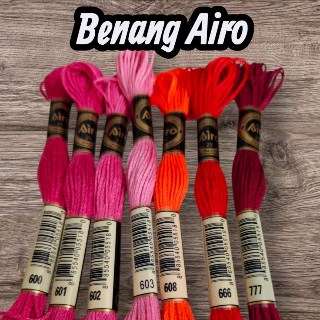 Benang Sulam Kristik Airo Mirip DMC