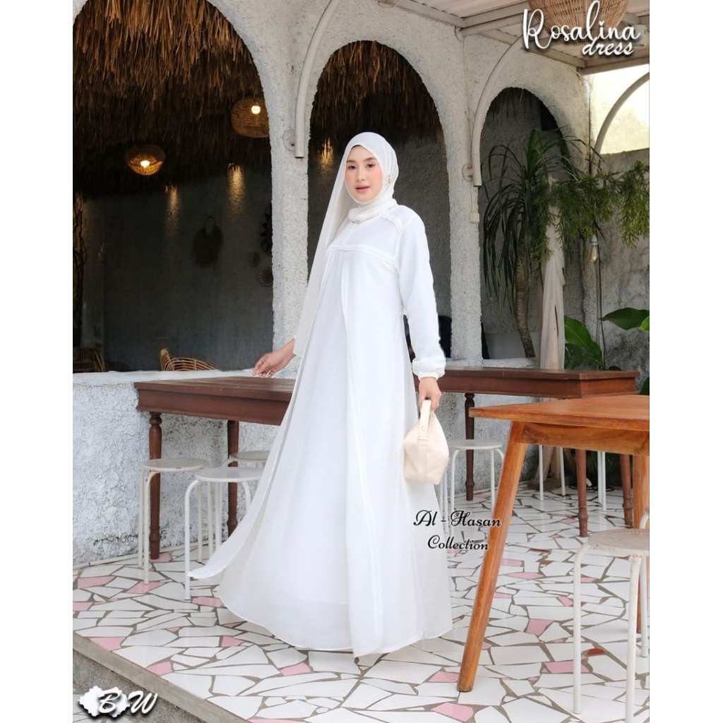 Rosalina Dress/Baju Muslim/Gamis Muslimah