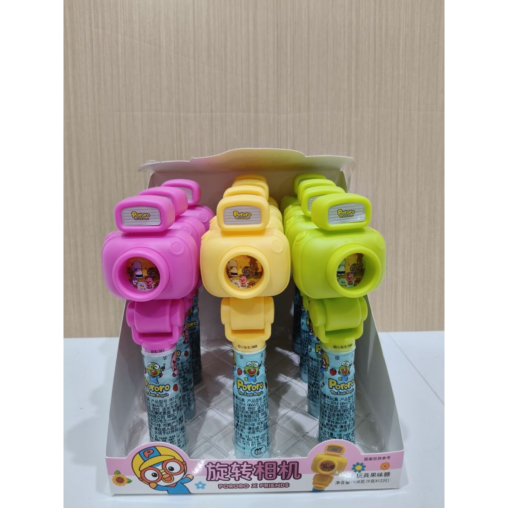 HARGA PER PCS permen bentuk kamera pororo lolipop