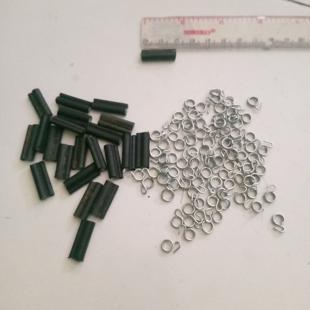 100pcs klem/kabel + 100 ring 8 buat racik ruak ruak