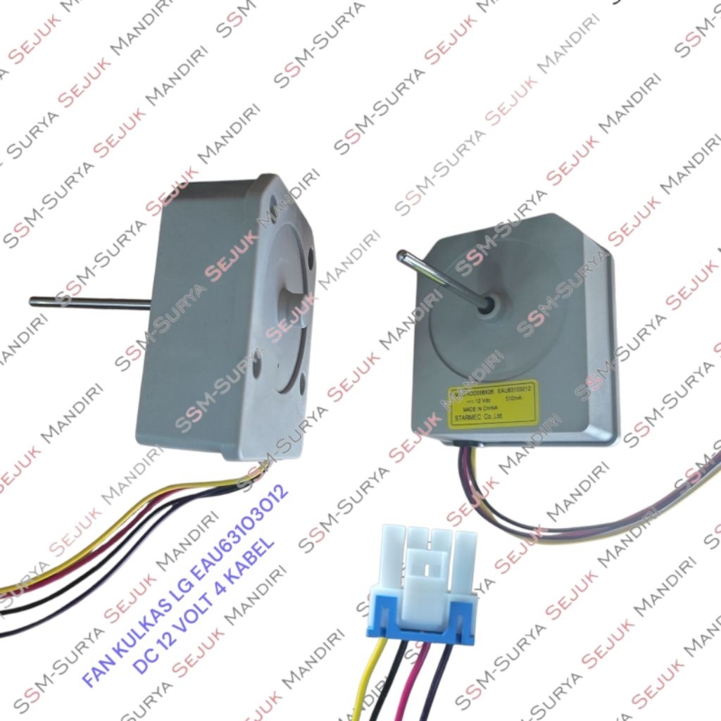 Fan Kulkas LG Inverter EAU63103012 DC12VOLT 4 KABEL Kulkas 2 pintu