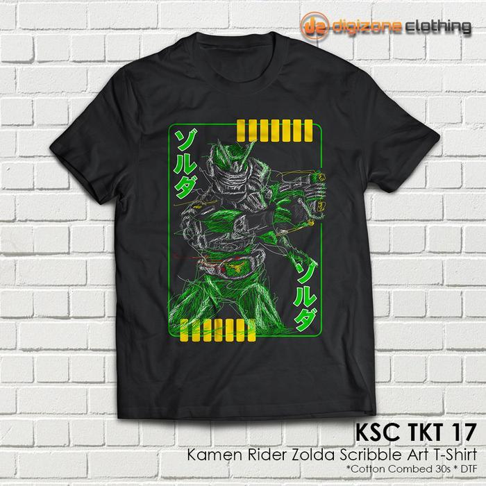 Kaos Kamen Rider Ryuki Zolda Scribble Art Premium