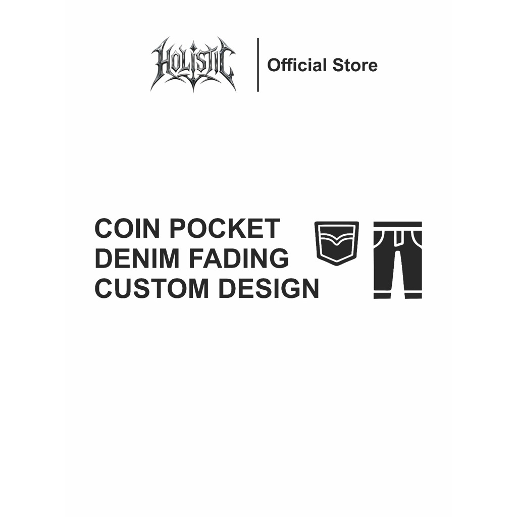 Coin Pocket Denim Fading Custom - Aksesoris Fading Denim