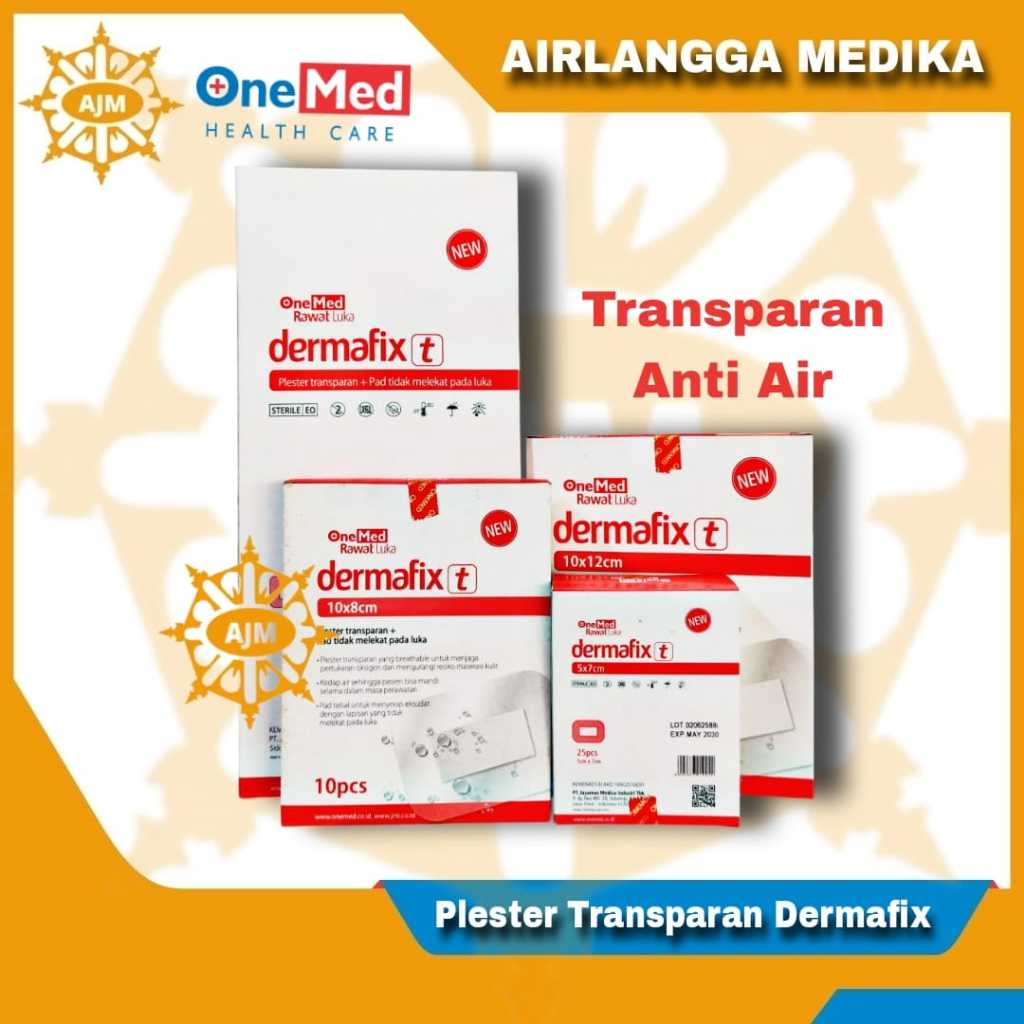 Plester Transparan Dermafix - Plester Luka Anti Air Dermafix