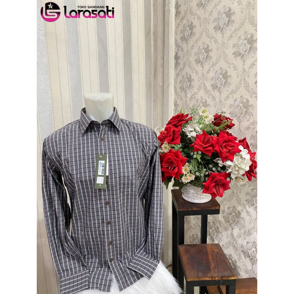 Kemeja formal cardinal kotak kotak/ kemeja kekinian pria/ kemeja terbaru