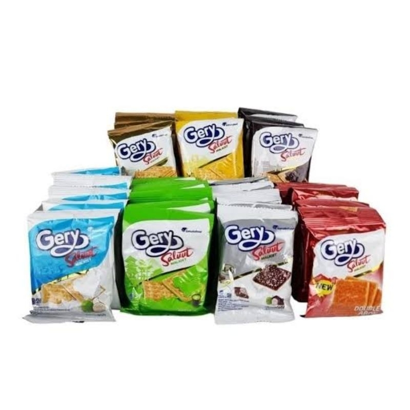 Malkist Gery Salut Keju/Matcha Latte/Coconut/Chocolate Coconut isi 10pcs @18gr