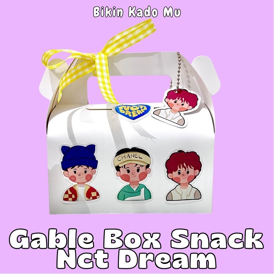 (BIKIN KADO MU) GABLE SNACK BOX NCT DREAM / HAMPER SNACK / GIFTBOX SNACK / KADO NCT / KADO KPOP / HA