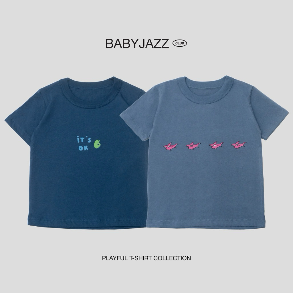 BABY JAZZ CLUB - Baju Kaos Anak Laki-Laki Keren dan Simple - Cotton Combed Supersoft 24s