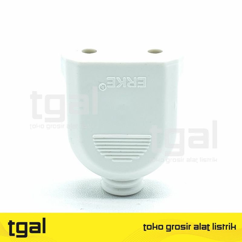 ERKE ST-380 CIP Kontra Steker Biasa GEPENG Mini CIP / Colokan