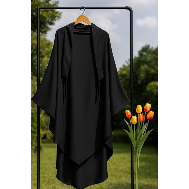 french khimar ilyana  silk/fk ilyana silk/fk anti tembem /fk umroh /fk simpel /fk mewah / fk daily /