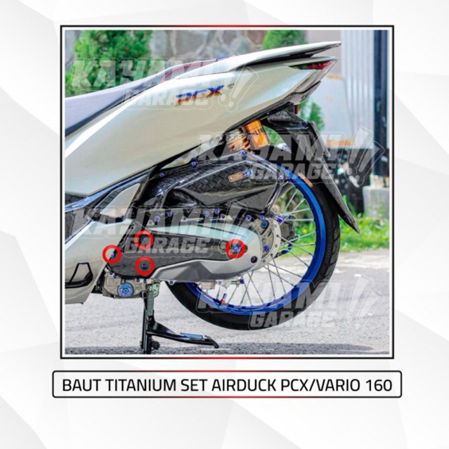 Baut Titanium set airduck pcx 160
