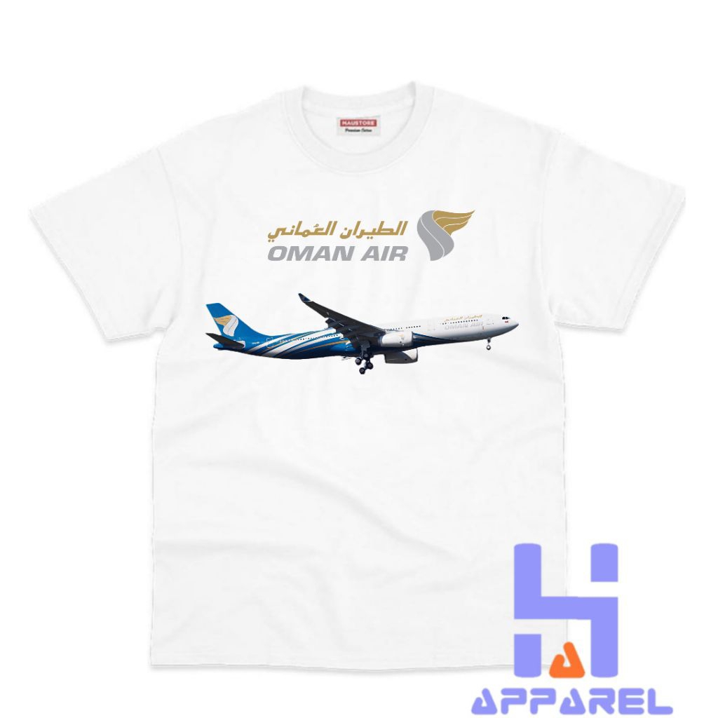 BAJU ANAK KAOS ANAK PESAWAT OMAN AIR