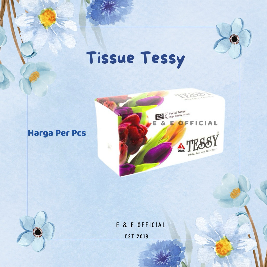 TISSUE TESSY 250 SHEETS 2 PLY / TISSUE MURAH / TISSUE TESSY PER PCS