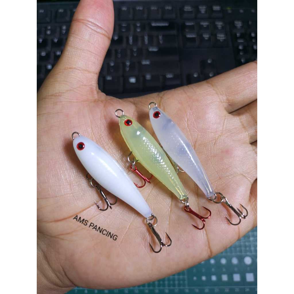 UMPAN CASTING HAMPALA 4.5CM / LURE HAMPALA / UMPAN PANCING / SWIMMER HAMPALA / LURE GLUE STICK