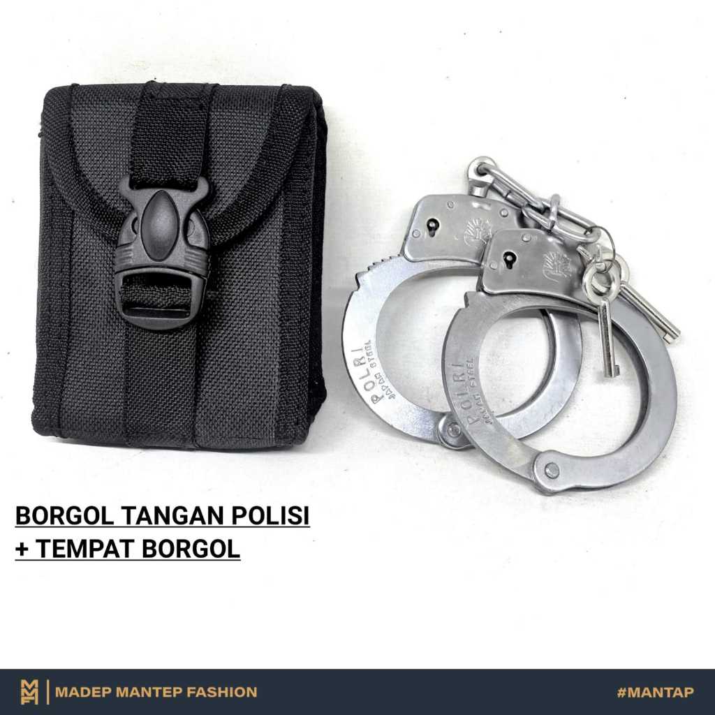 Borgol Besi Tangan HandCuff Borgol Polisi Borgol Satpam Borgol Security MMF