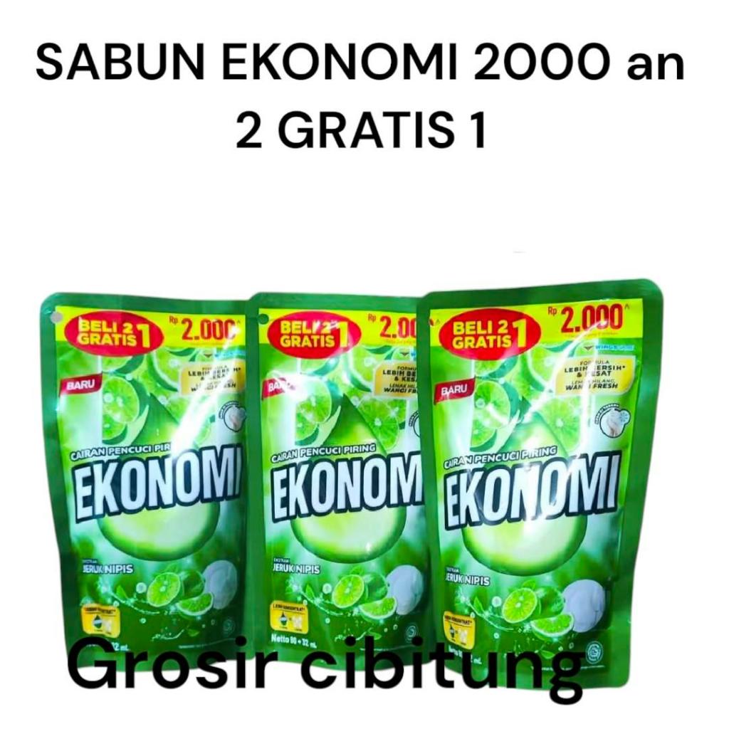 Sabun Cair Ekonomi Cuci piring isi 3 pcs/ Cairan Cuci piring ekonomi