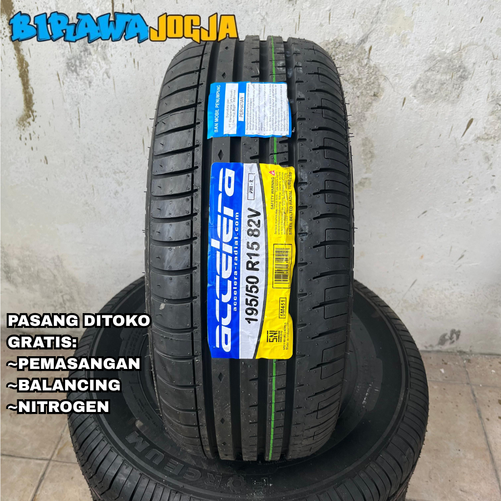BAN MOBIL ring 15 195 50 accelera phi r - ban ceper brio agya ayla calya sigra city 195 50 r15