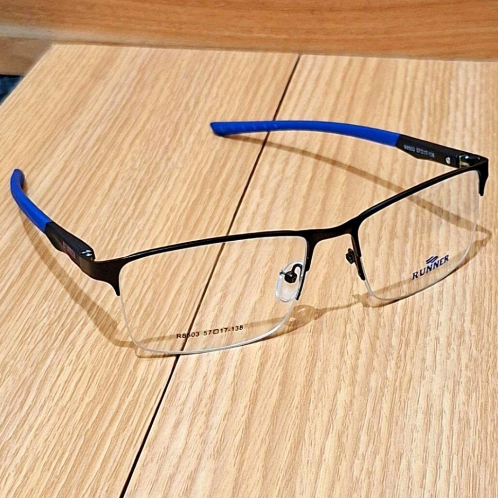 Frame Gagang Kacamata Pria Terlaris Model Sporty Model Rimless