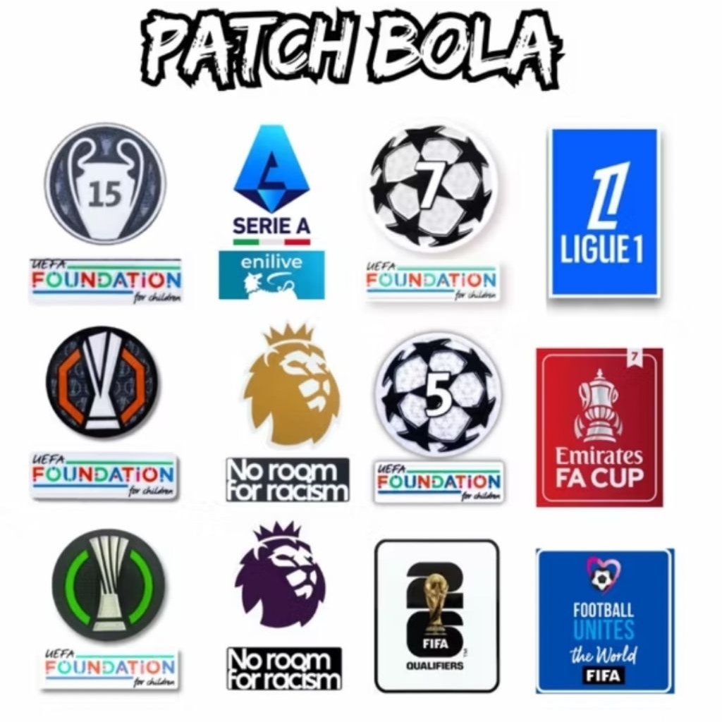 Patch all Liga tambahan logo sponsor club