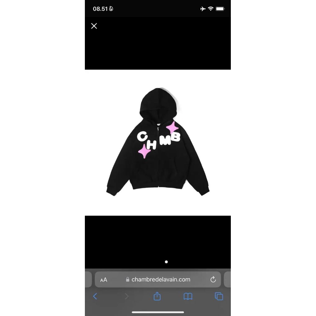 zipper hodie chmb shooting love blak