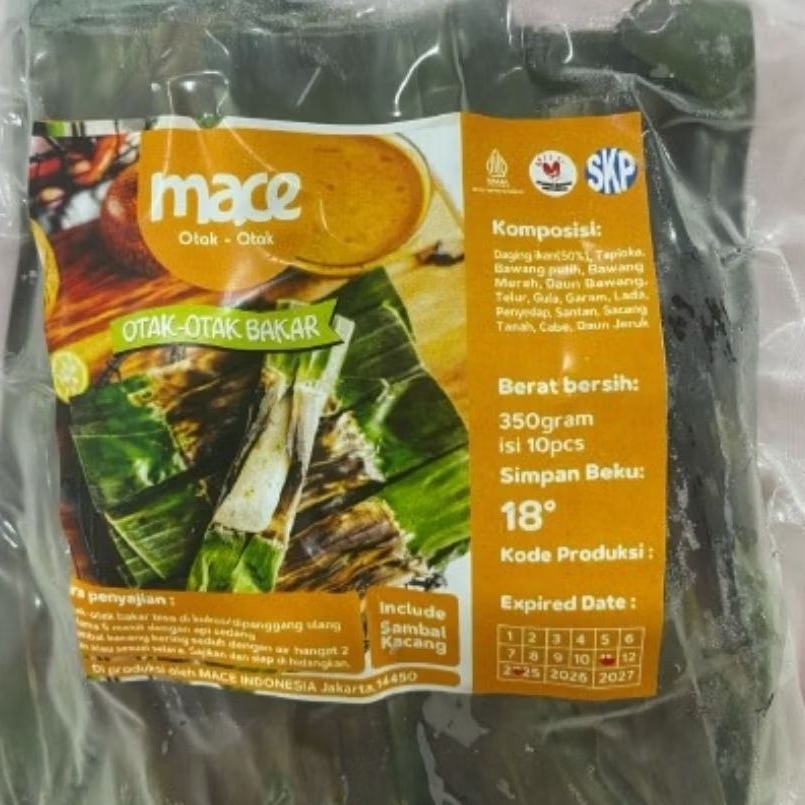 Otak Otak Bakar OTAKOTAK IKAN Otak Otak Daun Pisang Takotak Mace OtakOtak Vacum berat 250 gram isi 1