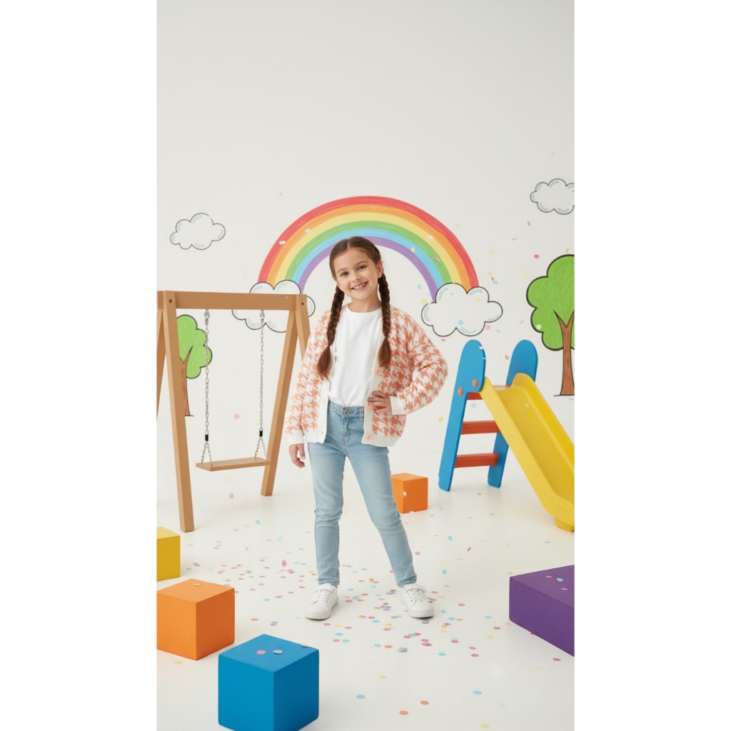 Cardigan Kids Houndstooth