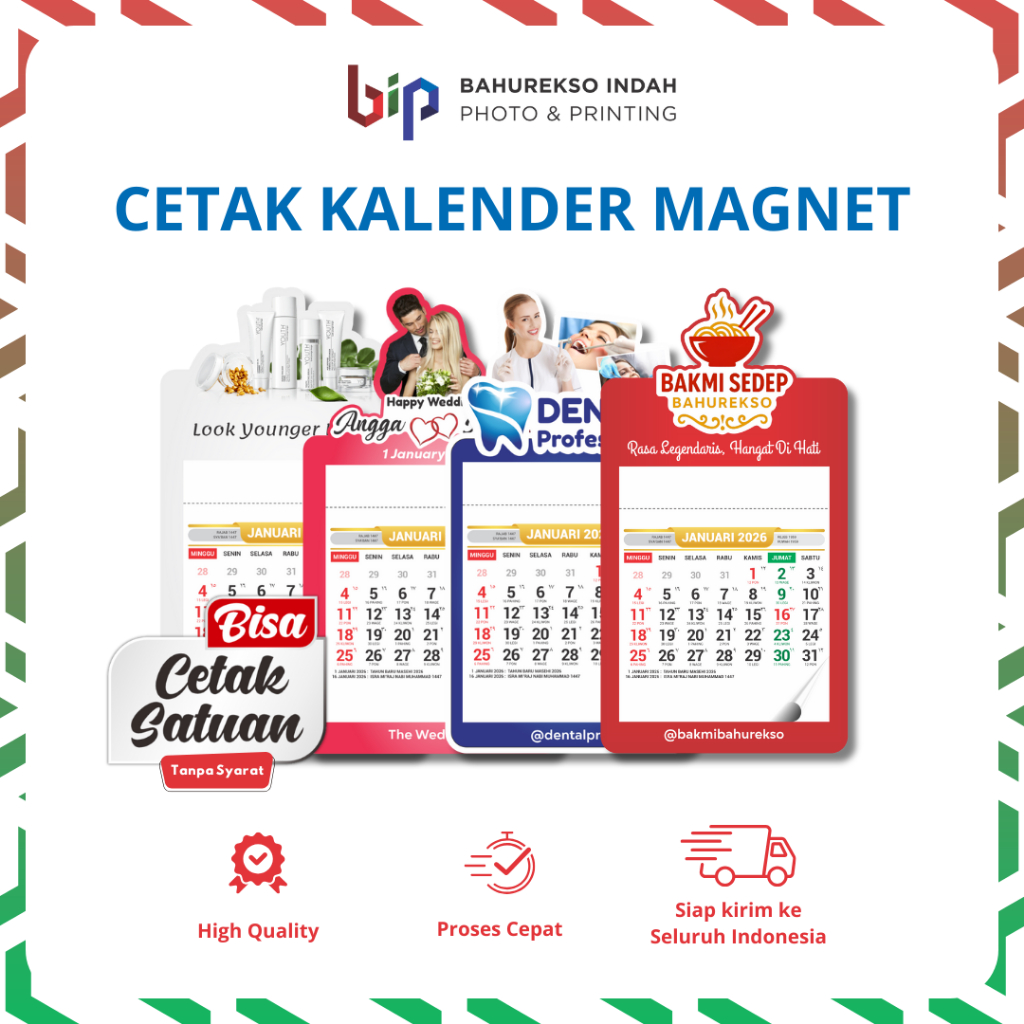 KALENDER MAGNET CUSTOM 2026 / KALENDER KULKAS / KALENDER MINI