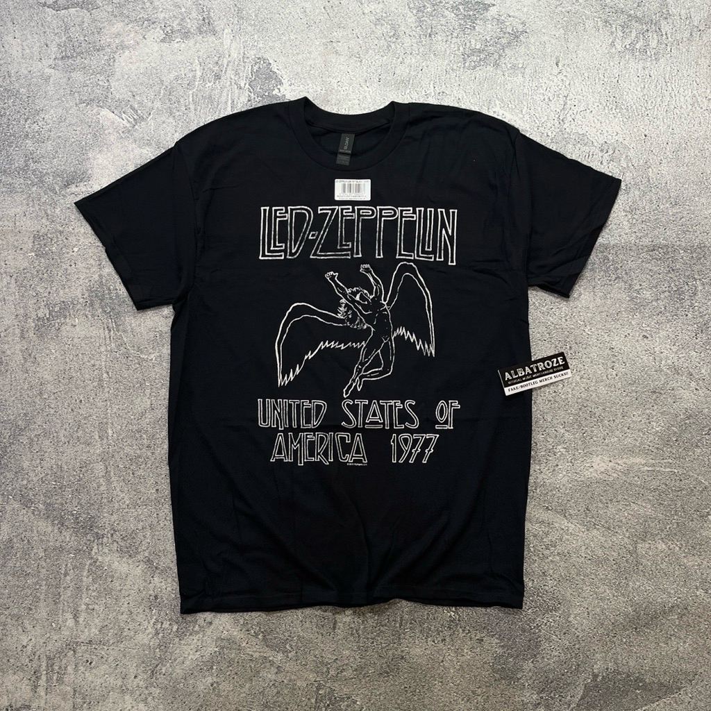 T-SHIRT / KAOS BAND OFFICIAL LED ZEPPELIN - USA '77