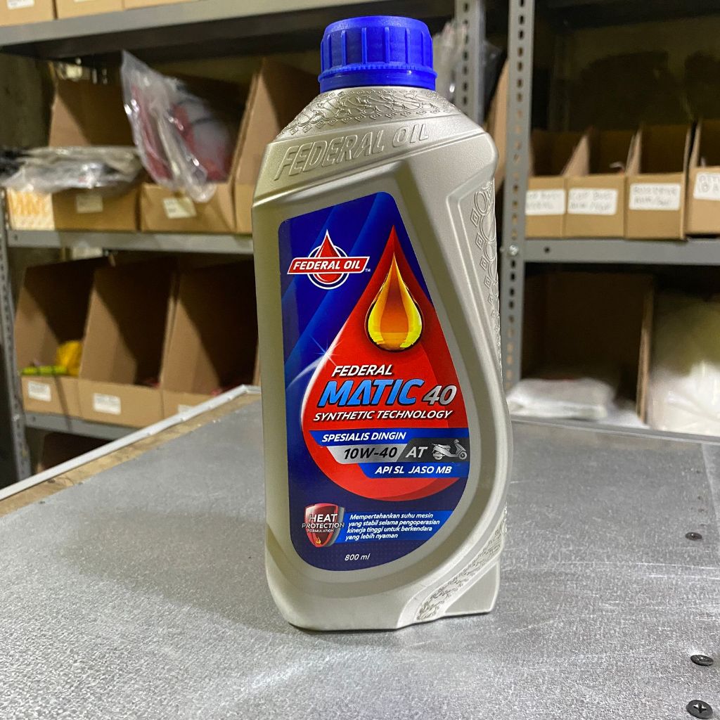 Sido Makmur – Oli Motor Federal Matic Gray 10W-30 0,8 Liter | Oli Motor Matic Beat Scoopy Vario NMAX