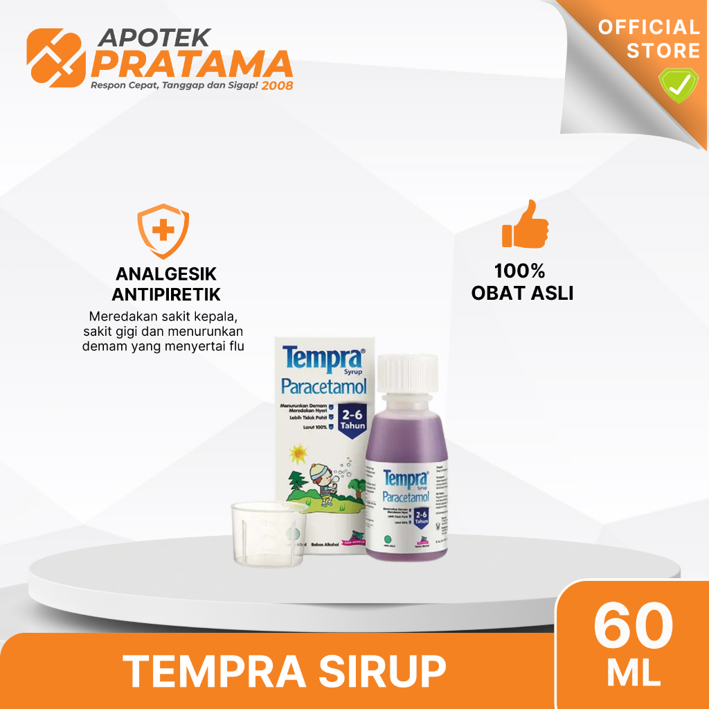 TEMPRA SIRUP 60ML / TEMPRA DEMAM SIRUP
