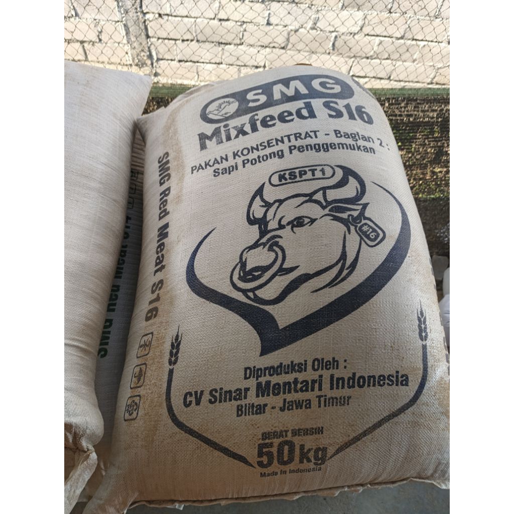 SMG MIXFEED S16 konsentrat penggemukan sapi jantan 1kg