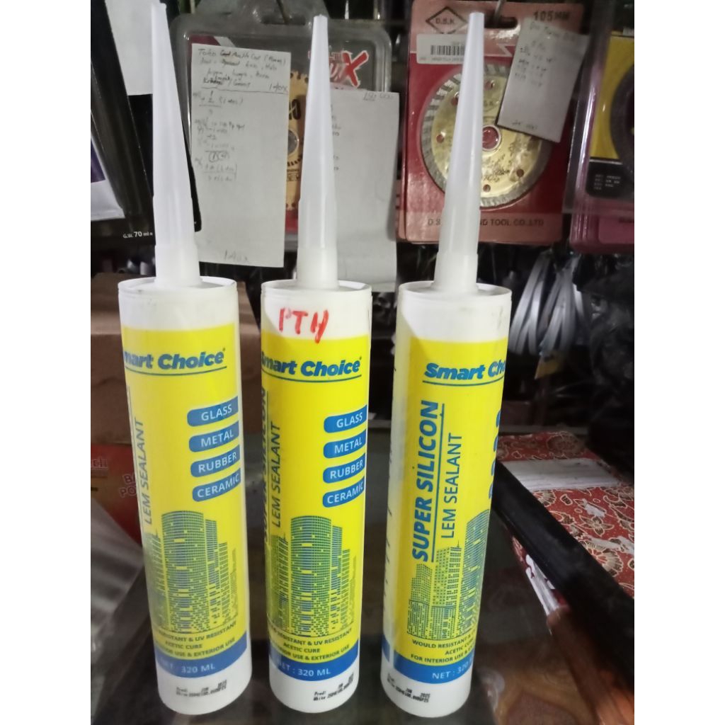 Lem Silikon Botol ( Putih )/ Lem Sealant Botol ( White) / Lem Kaca