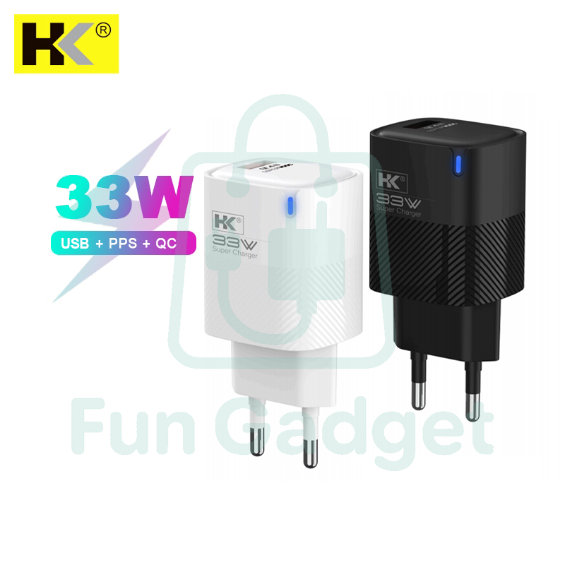 HK D058A Charger 33W Fast Charging USB + PPS + QC