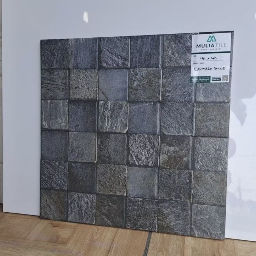 Keramik Lantai 40x40 Cantaro Grey || Mulia Tile