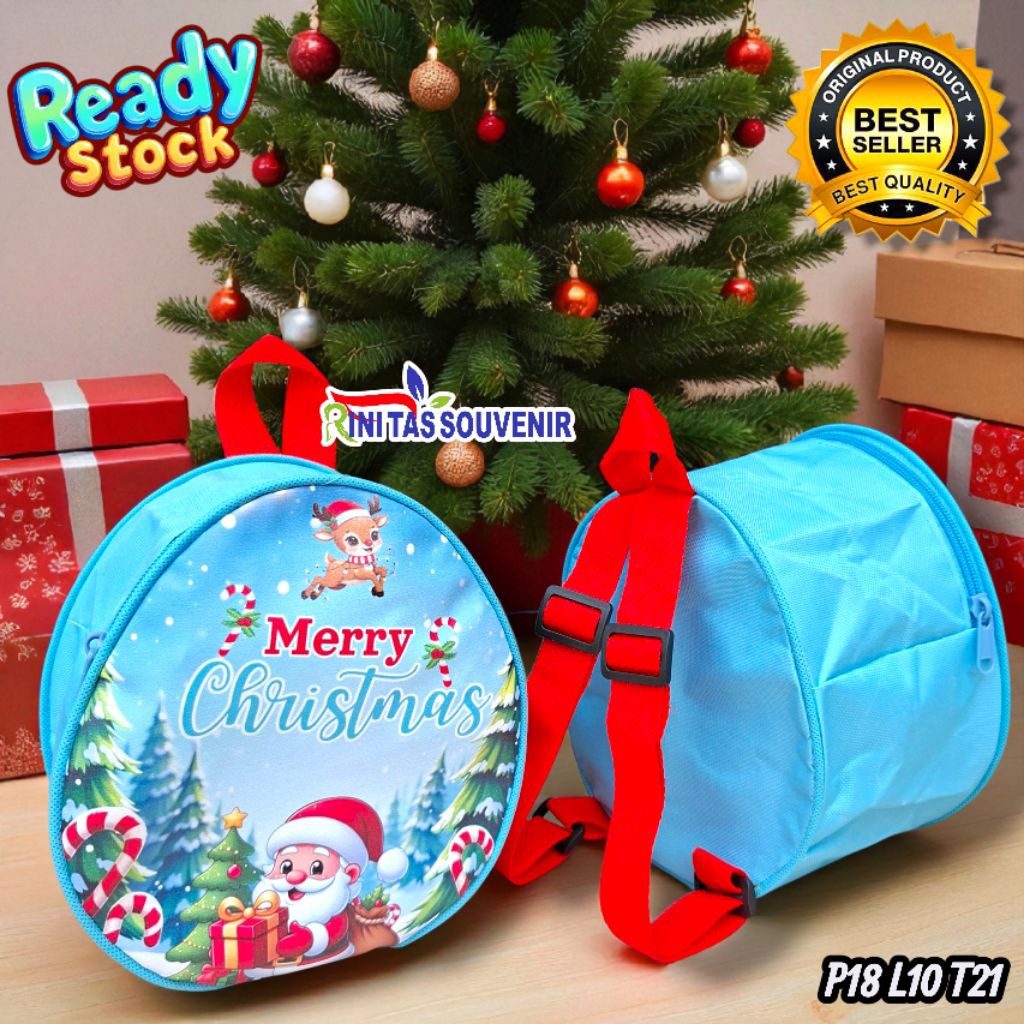 Tas Telur Natal Tas Ransel Natal Eggy Bag Tas Natal Anak Lucu Tas Natal Terlaris Ready Stock
