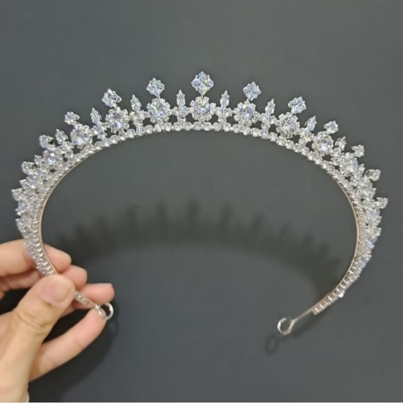 Amanda zircon crown  - Mahkota Pengantin zircon Viral - Aurel Crown