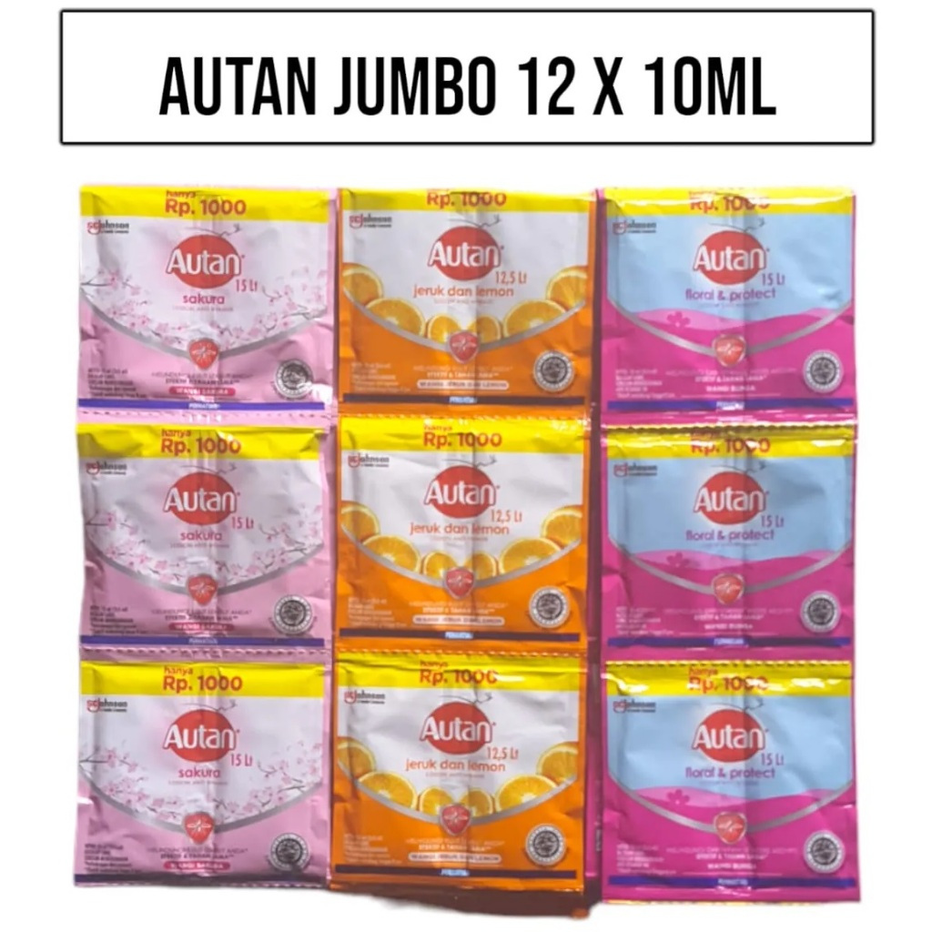 Autan Jumbo 10ml 1 Renceng Isi 24 Sachet Anti Nyamuk Lotion All Variant