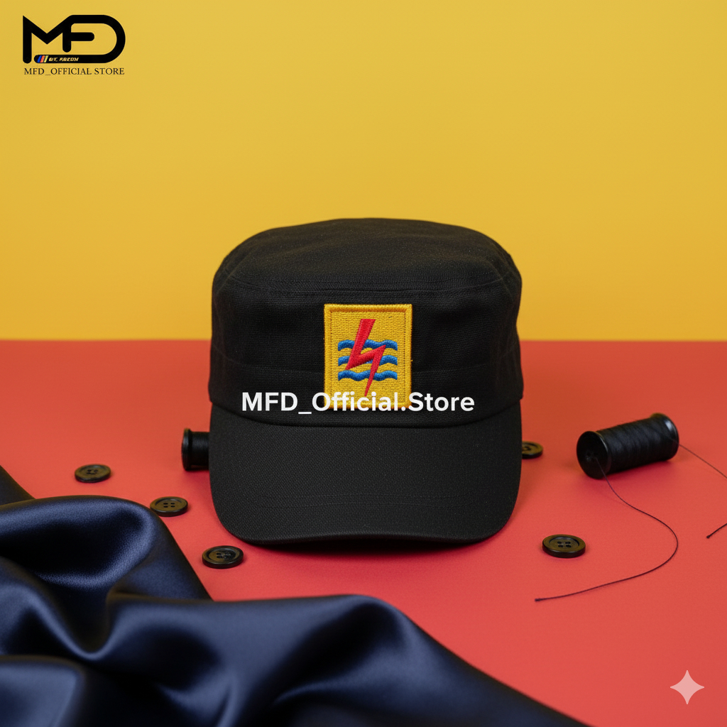 MFD Topi PLN model KOMANDO topi garuda