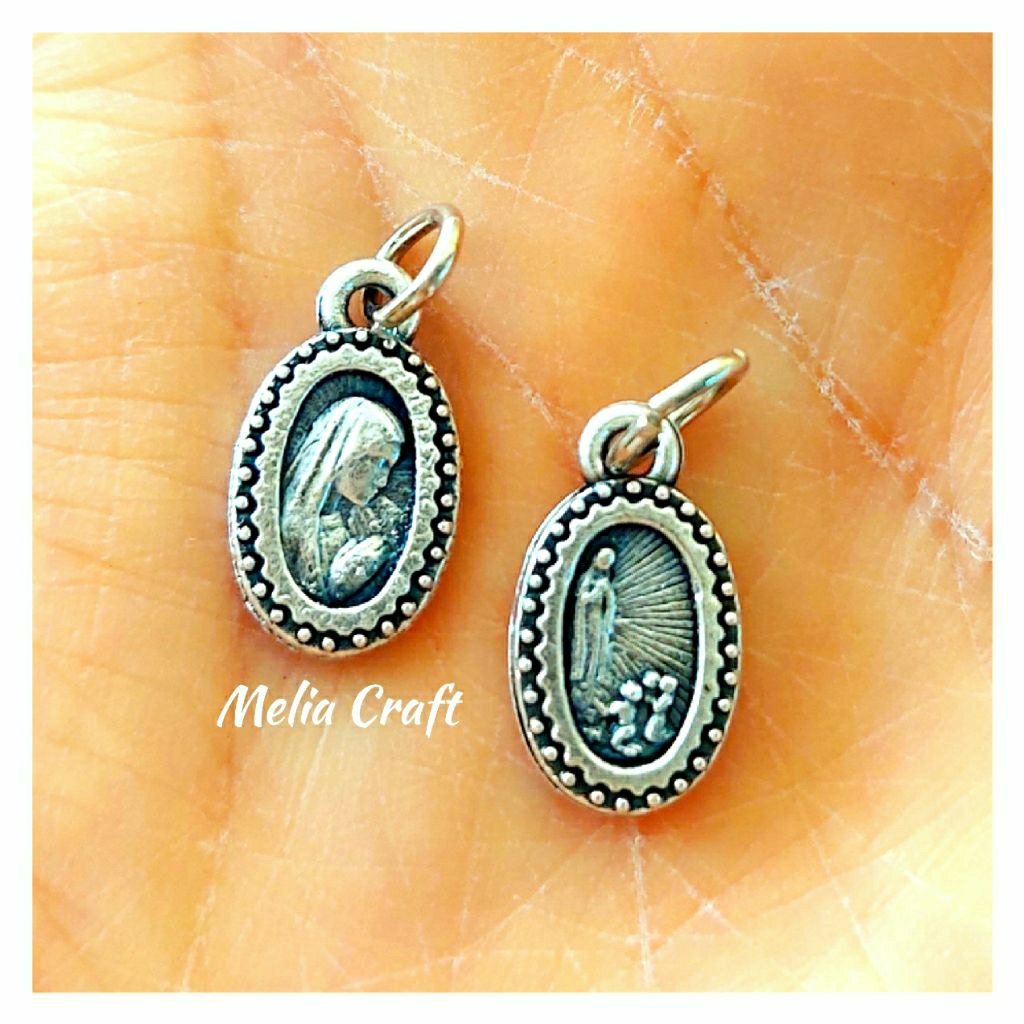 Medali Liontin Kecil Bunda Maria Fatima - Our Lady of Fatima Medal - Small Size - Made in Italy