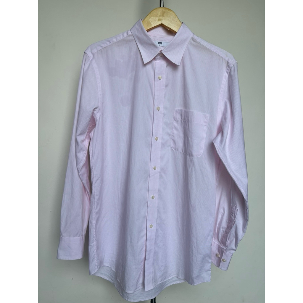 Preloved Stripe Baby Pink Uniqlo
