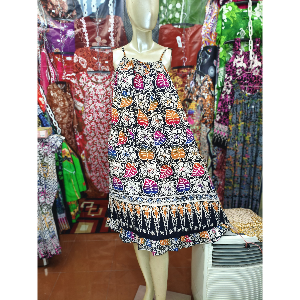 Daster Gadis Remaja Jumbo Batik Cetak Premium Tali 1 Satu LD 120 cm | Adem Nyaman