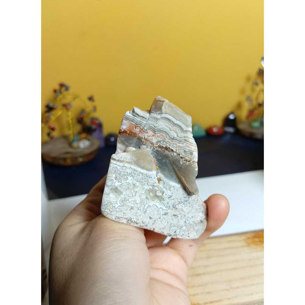 Batu Mexico Agate pattern polished rough Natural (5)