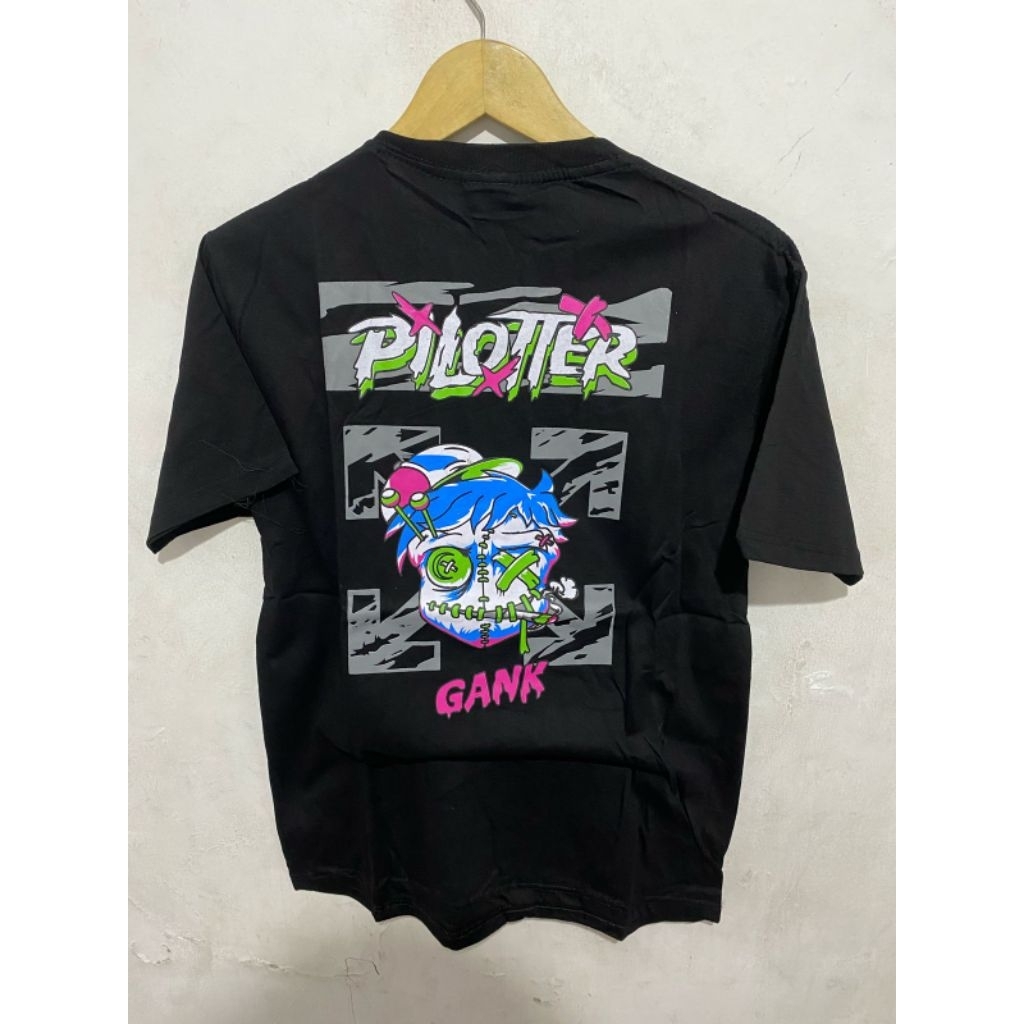 Kaos tshirt pilotter gank bermotif dewasa distro