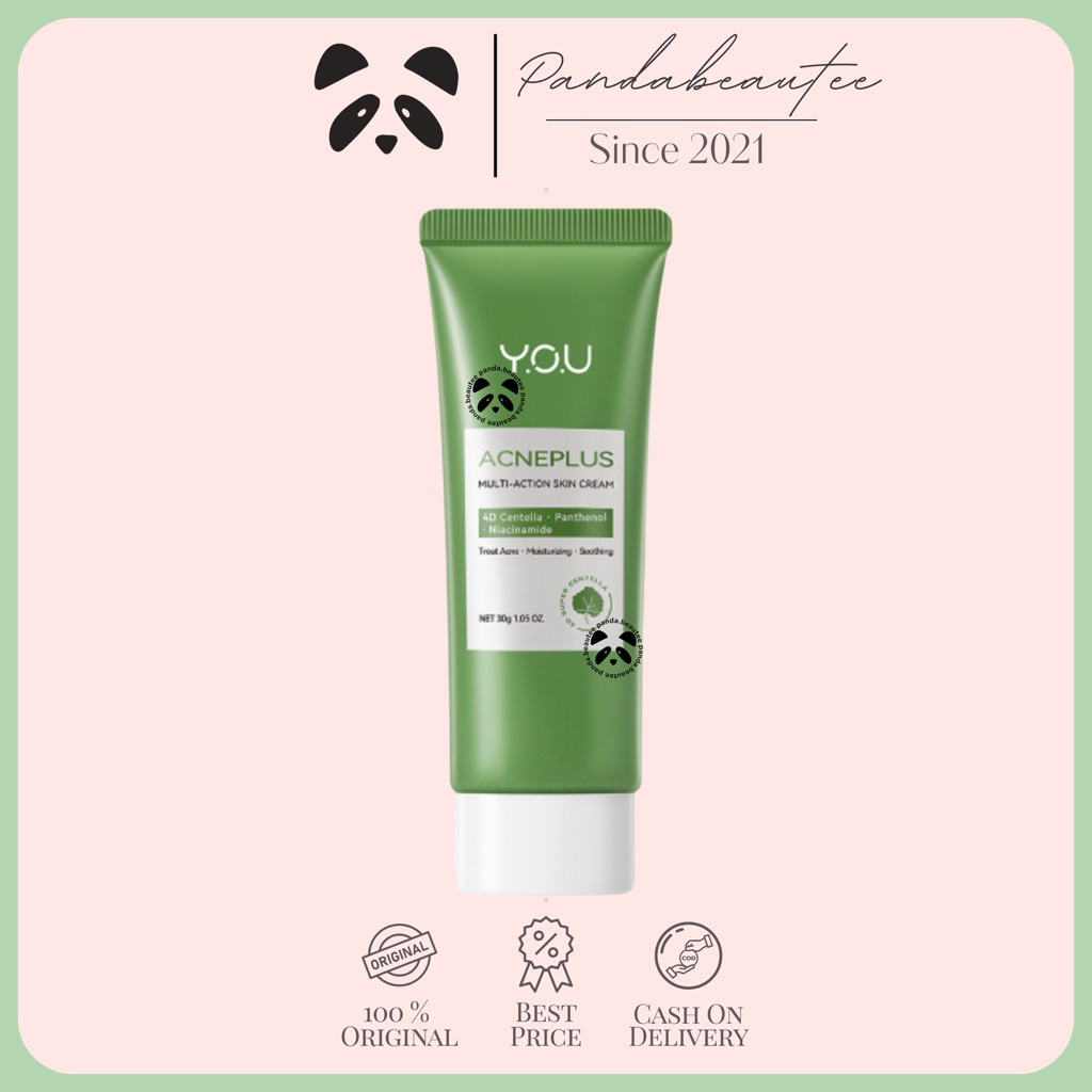 PANDABEAUTEE - YOU AcnePlus Multi-Action Skin Cream Moiturizer anti jerawat kulit berminyak Y.O.U yo