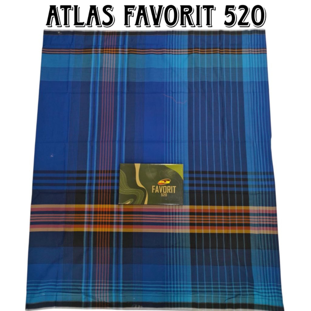 Sarung Atlas Favorit 500 dan 520 Polos  kotak-kotak
