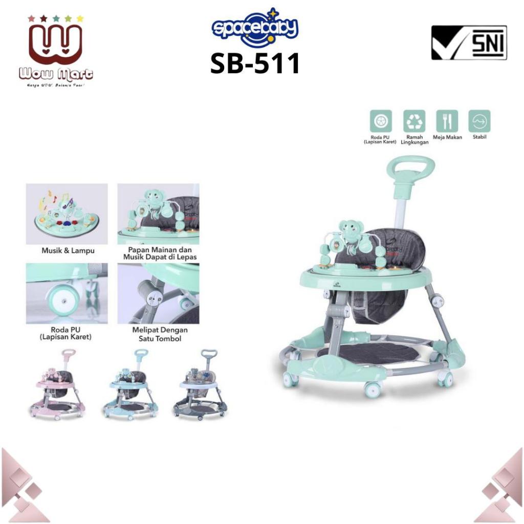 SB 511 SB 512 SB 513 SB 516 SB 521 Spacebaby Baby Walker // Alat Bantu Berjalan Anak Walker Musik Ma