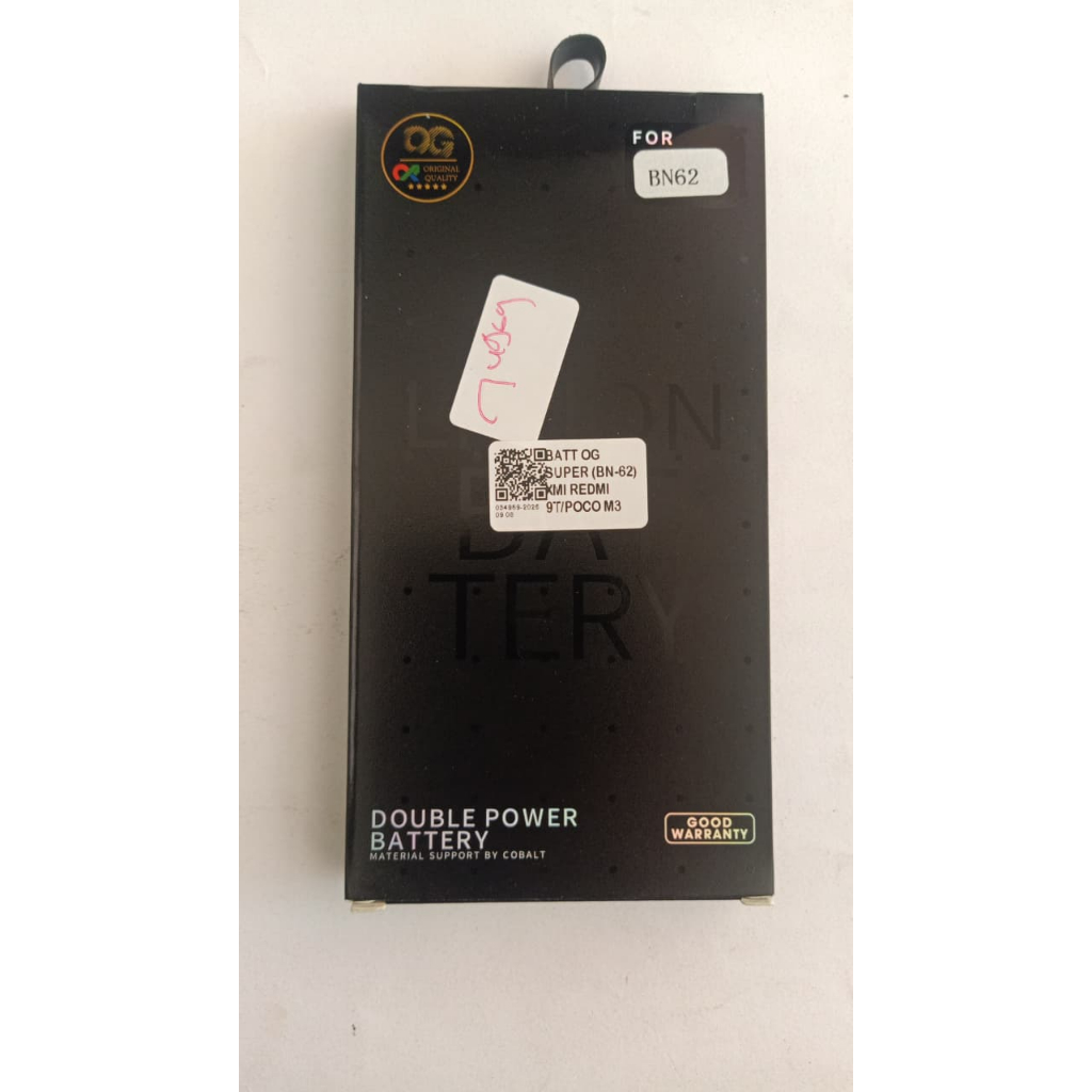 BATERAI XMI REDMI 9T/POCO M3/BN-62 ORI