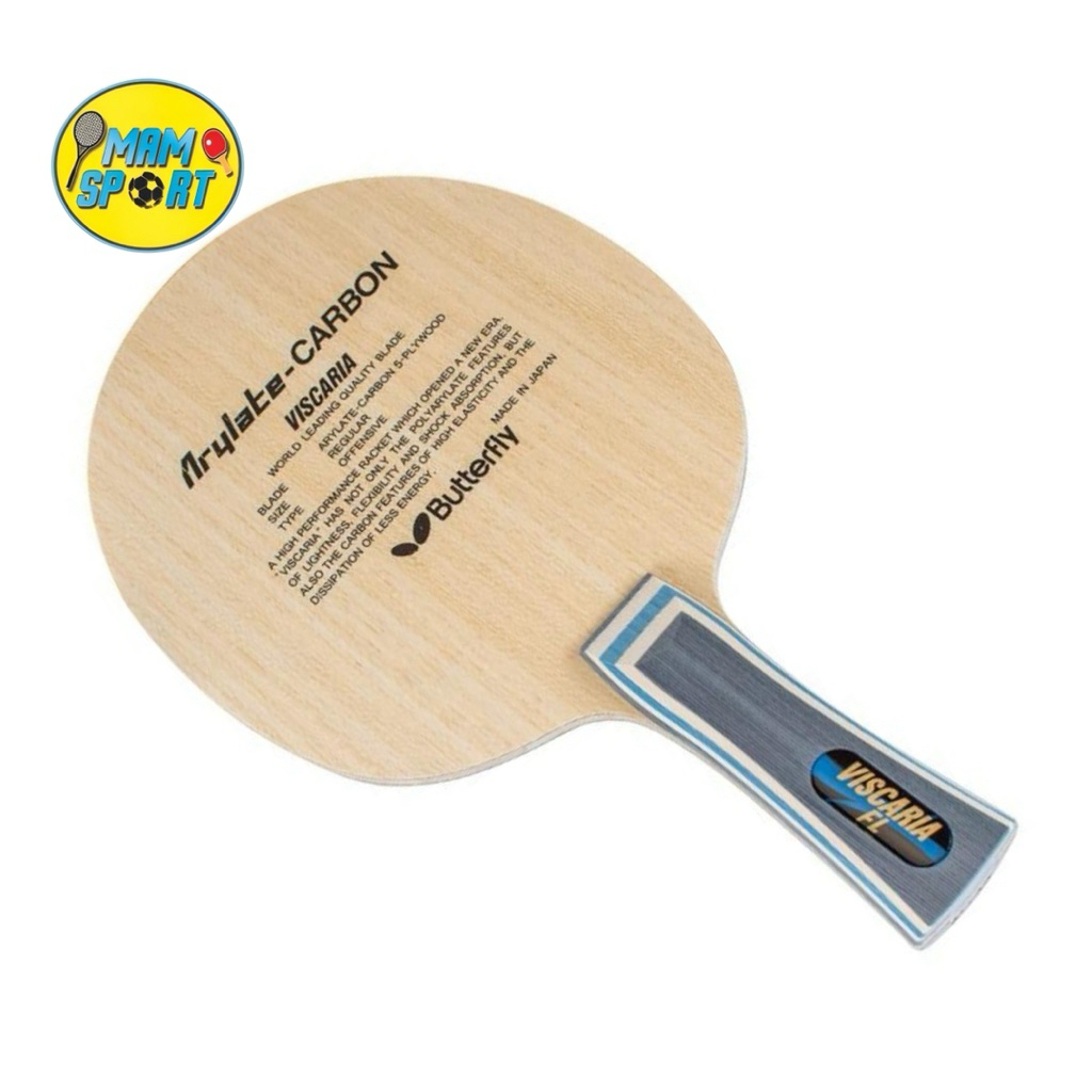 Kayu Bet Pingpong Tenis Meja BUTTERFLY ARYLATE CARBON VISCARIA Original