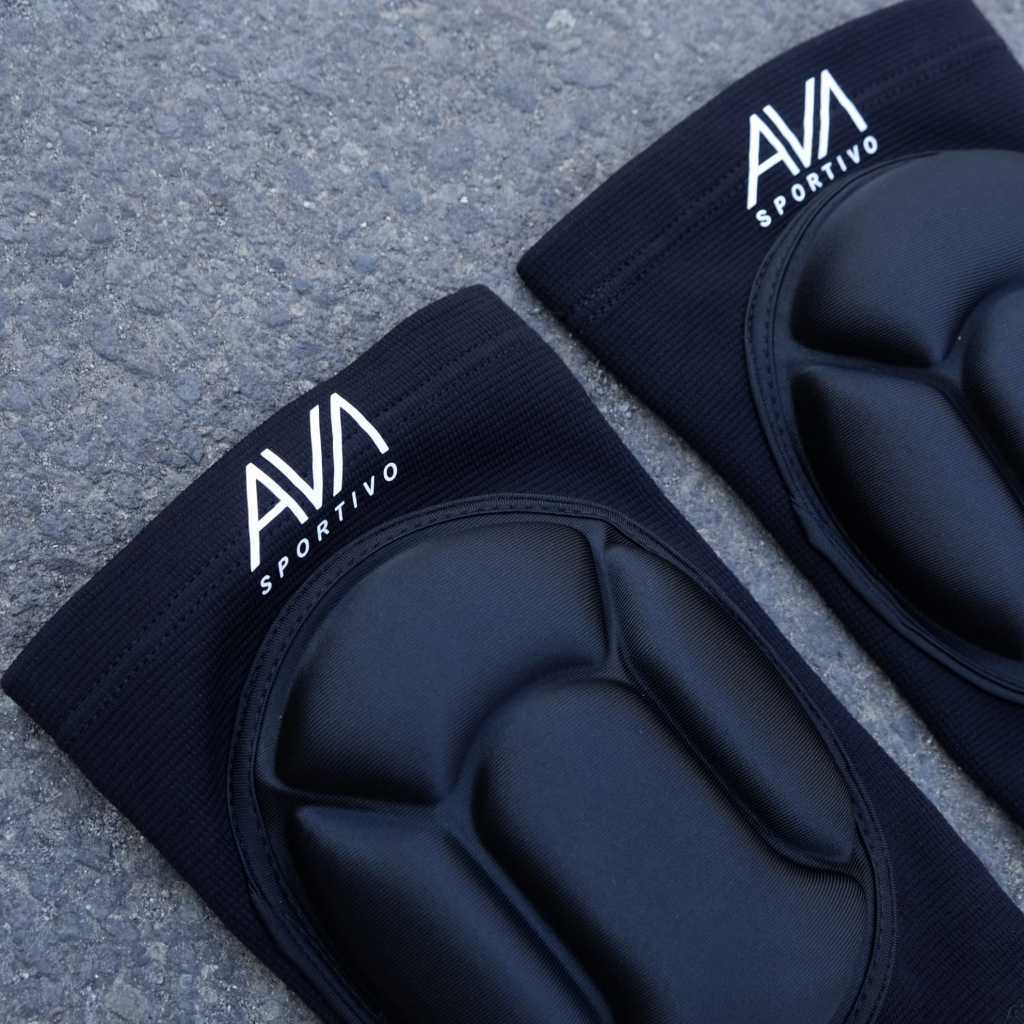 Pelindung Lutut Futsal Tebal Kneepad Futsal Ava deker lutut kiper Hitam Putih Original