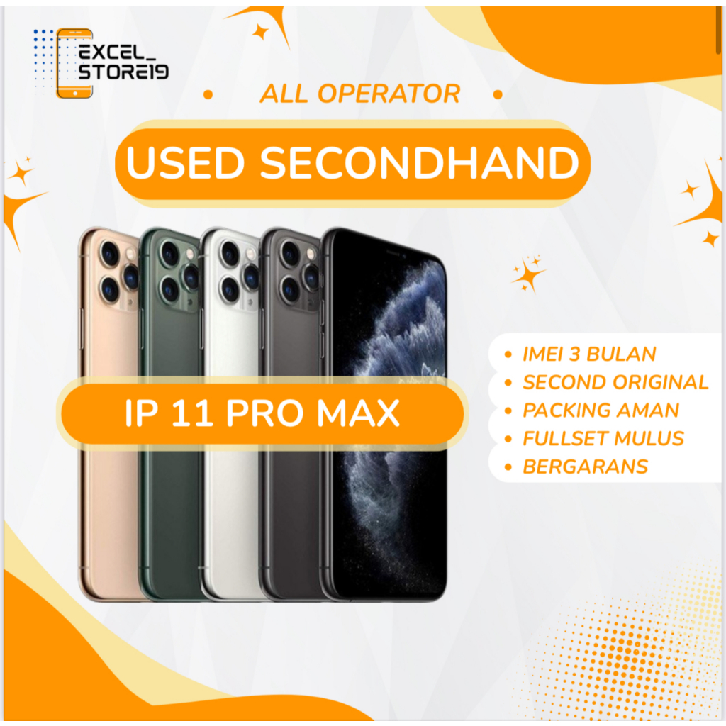 Iphone 11 Pro Max 64Gb / 256Gb / 512Gb Second Mulus Fullset